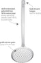 Triangle Schuimspaan met Grote Mazen - RVS - 32 cm - Praktisch Ophangsysteem