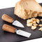 Triangle Soul Kaasmes Set - RVS met Essenhouten Heft - 2-Delig in Geschenkverpakking