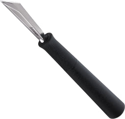 Triangle V-vormig Kerf- en Decoreermesje - 14 cm - Zwart - Vaatwasserbestendig
