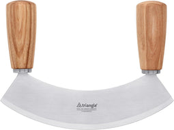 Triangle Wiegemes 17.5 cm - Essenhout Heft - Roestvrijstaal