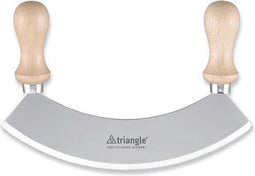 Triangle Wiegemes 17.5 cm - Scherp & Stijlvol - RVS met Beukenhouten Heft