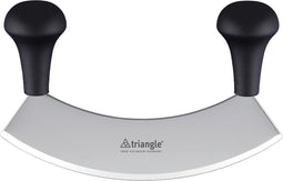 Triangle Wiegemes – Enkel – 23 cm – Roestvrijstaal – Zwart handvat