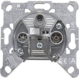 Triax EDM 1 Antennedoos Data, FM, TV Inbouw (in muur) Contactdoos