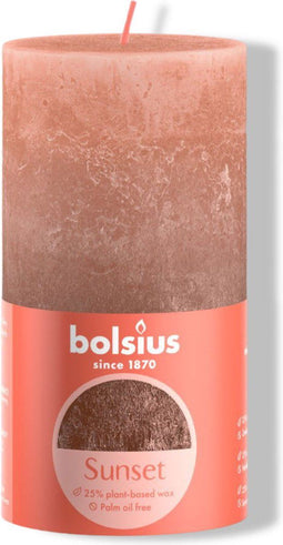 Bolsius Stompkaars Sunset Creamy Caramel - 13 cm / ø 7 cm
