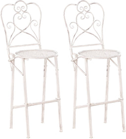 TRIESTE - Tuinbarkruk set van 2 - Beige - IJzer