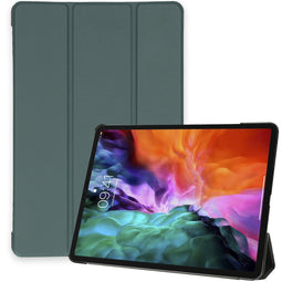 Trifold Bookcase voor de iPad Pro 12.9 (2020) / Pro 12.9 (2018) - Donkergroen