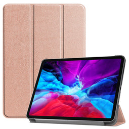 Trifold Bookcase voor de iPad Pro 12.9 (2020) / Pro 12.9 (2018) - Rosé Goud