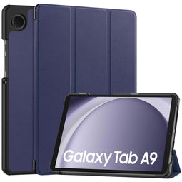 Trifold Bookcase voor de Samsung Galaxy Tab A9 - Donkerblauw