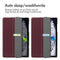 Trifold Bookcase voor de Samsung Galaxy Tab A9 Plus - Bordeaux