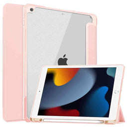 Trifold Hardcase Bookcase voor de iPad 7 (2019) / iPad 8 (2020) / iPad 9 (2021) 10.2 inch - Roze