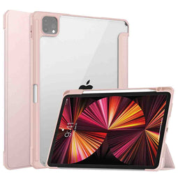 Trifold Hardcase Bookcase voor de iPad Pro 11 (2018 - 2022) - Roze