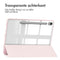 Trifold Hardcase Bookcase voor de Samsung Galaxy Tab S9 - Roze