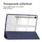 Trifold Hardcase Bookcase voor de Samsung Tab S9 FE / Tab S9 - Donkerblauw