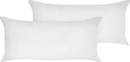 TRIGLAV - Hoofdkussen set van 2 - Wit - 40 x 80 cm - Laag - Polyester