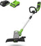 Trimmer Premium 24V 2Ah Greenworks G24LT30MK2 - 2100007UA
