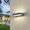 TRIO CUANDO - Wandlamp - Antraciet - incl. 1x SMD 11W - Bewegingssensor - Buitenverlichting - IP54