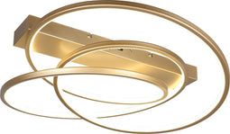 TRIO DARVIN - Plafondlamp - Zwart mat - incl. 1x SMD 34 W - Instelbare lichtkleur - Dimbaar met schakelaar - Plafondbevestiging - Niet geschikt voor externe dimmer - DIP - Schakelaar