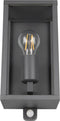 TRIO GARONNE - Wandlamp - Antraciet - excl. 1x E27 7W - Bewegingssensor - Buitenverlichting - IP44