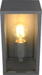 TRIO GARONNE - Wandlamp - Antraciet - excl. 1x E27 7W - Bewegingssensor - Buitenverlichting - IP44