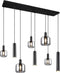 TRIO MATARO - Hanglamp - Zwart mat - excl. 2x E27 4,9 W - Plafondbevestiging - In hoogte verstelbaar