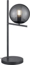 TRIO PURE - Tafellamp - Antraciet - excl. 1x E14 28W - Rookkleurig glas