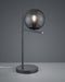 TRIO PURE - Tafellamp - Antraciet - excl. 1x E14 28W - Rookkleurig glas