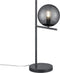 TRIO PURE - Tafellamp - Antraciet - excl. 1x E14 28W - Rookkleurig glas