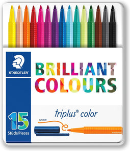 triplus color kleurstift - Metalen etui 15 kleuren