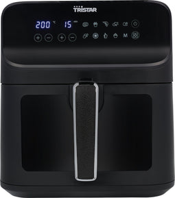 Tristar Airfryer XXL FR-9037 - Met Kijkvenster - Heteluchtfriteuse Groot - 6,2 Liter - 10 programma's - Digitale bediening -Zwart