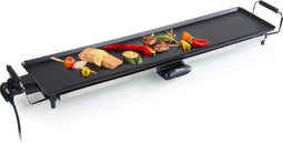Tristar Bakplaat BP-2984 - Gourmet bakplaat XL - Grillplaat 90 cm - Voor 8 tot 10 personen - Met regelbare thermostaat - Anti-aanbaklaag - Extra lang snoer - Zwart