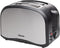 Tristar Broodrooster BR-1022 – 2 Sleuven – 6 Standen en Kruimellade - Voor 2 boterhammen - Toaster - RVS