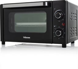 Tristar Camping Oven OV-3615 - Oven 10 Liter - 800 watt - Vrijstaande kleine oven met accessoires - Regelbare thermostaat: 100⁰ tot 230⁰ - Geschikt voor camping - Inclusief bakplaat, grillrooster en handvat - Zwart