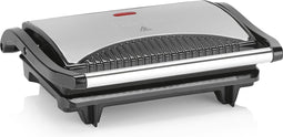 Tristar Contactgrill GR-2846 - Panini Grill en Tosti-ijzer - Anti-aanbaklaag - Zwevend deksel - 700W - RVS/Zwart