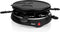 Tristar Gourmetstel RA-2998 - Gourmet Raclette 6 personen - Grillplaat met crêpevorm - Gourmetset rond - PFAS - Zwart
