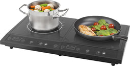 Tristar Kookplaat Inductie IK-6179 - Kookplaat elektrisch vrijstaand - 2 kookzones - Digitale bediening - Zwart