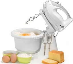 Tristar MX-4152 Handmixer - Met mengkom - Deeghaken en Gardes - Onderdelen vaatwasserbestendig