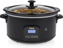 Tristar Slowcooker VS-3920 - 4.5 liter - Digitale Slowcooker - Met uitneembare keramische binnenpan - Warmhoudfunctie - Zwart