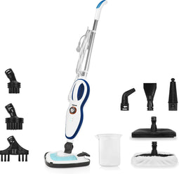 Tristar Stoomreiniger SR-5261 - Stoommop en Handstoomreiniger - Voor vloeren, voegen, tapijt en ramen - Wit