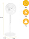 Tristar VE-5757 Voetventilator - Verstelbaar van 85 tot 120 cm – 85 graden draaibaar - Wit