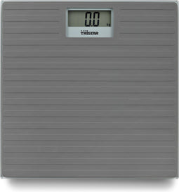 Tristar Weegschaal WG-2431 - Digitale Personenweegschaal met BMI analyse - Tot 150 kg - Verhard Veiligheidsglas en Anti-slip Siliconenoppervlak - Grijs