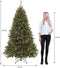 Triumph Tree Bristlecone Kunstkerstboom met LED Verlichting - H215 x Ø127 cm - Donkergroen