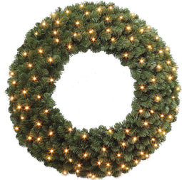 Triumph Tree Diamond Kerstkrans met LED Verlichting - Ø90 cm - Groen