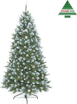 Triumph Tree - Empress kerstboom groen frosted TIPS 415 - h155xd99cm- Kerstbomen
