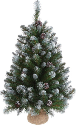 Triumph Tree Empress Kunstkerstboom in Jute - H90 x Ø71 cm - Frosted Green