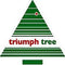 Triumph Tree halve kunstkerstboom emerald maat in cm: 245 x 132 groen - GROEN