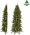 Triumph Tree halve kunstkerstboom met led emerald maat in cm: 245 x 132 groen met 216 warmwitte led lampjes - GROEN