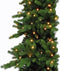 Triumph Tree halve kunstkerstboom met led emerald maat in cm: 245 x 132 groen met 216 warmwitte led lampjes - GROEN