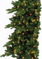 Triumph Tree halve kunstkerstboom met led emerald maat in cm: 245 x 132 groen met 216 warmwitte led lampjes - GROEN