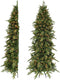Triumph Tree halve kunstkerstboom met led emerald maat in cm: 245 x 132 groen met 216 warmwitte led lampjes - GROEN