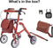 Trive rollator ultra compact Terracotta (inclusief 4 accessoires)